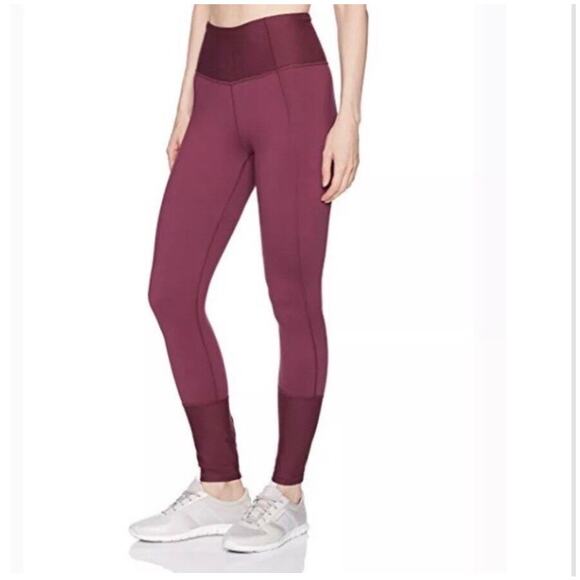 LUCY Activewear To The Barre Legging Ribbed Yoga Leggings Zipper Ankles SZ M - Picture 4 of 12